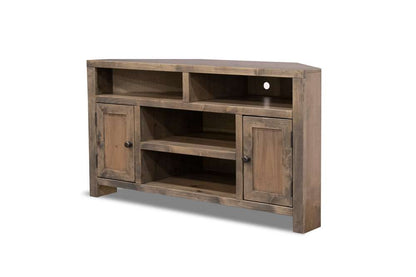 Legends Furniture - Bridgevine Home 52 in. Barnwood Finish Corner TV stand (TVs up to 65 in.) - JC1213.BNW veiw 1