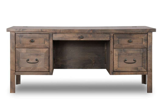 Legends Furniture - Bridgevine Home 69 in. Barwood Finish Executive Desk - JC6270.BNW veiw 1