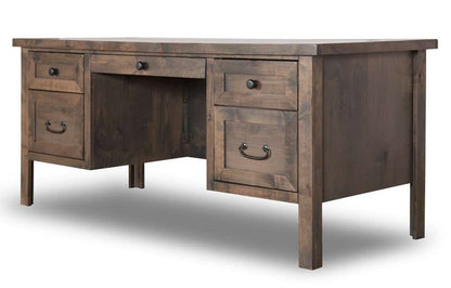 Legends Furniture - Bridgevine Home 69 in. Barwood Finish Executive Desk - JC6270.BNW veiw 2