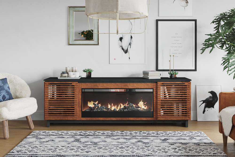 Legends Furniture - Bridgevine Home 86 in. Bourbon Brown Finish Solid Wood TV stand (TVs up to 100 in.) - GC5410.BNB veiw 4