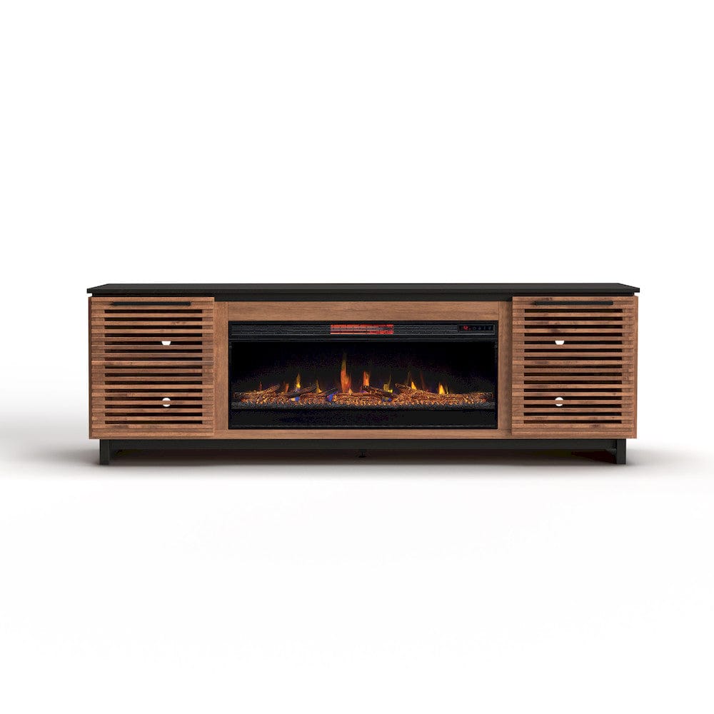 Bridgevine Home - 86 in. Bourbon Brown Finish Solid Wood TV stand (TVs up to 100 in.) - GC5410.BNB view 6