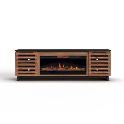 Bridgevine Home - 86 in. Bourbon Brown Finish Solid Wood TV stand (TVs up to 100 in.) - GC5410.BNB view 6