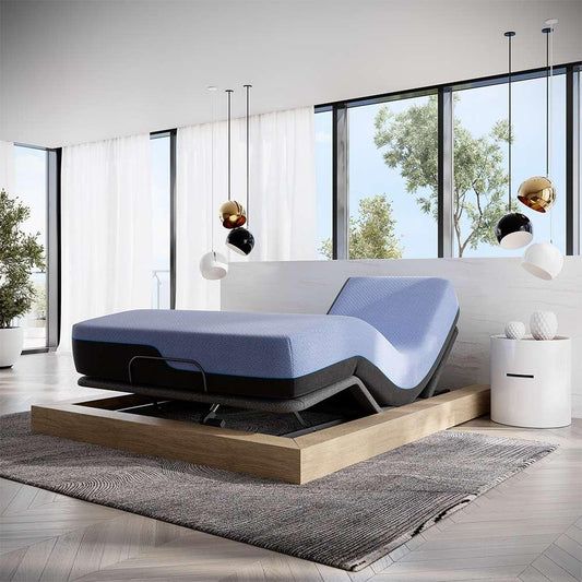 Legends Furniture - Bridgevine Home 12 inch Flex Head Adjustable King Size Hybrid 5-Layer Latex Foam Mattress and Bed Frame Bundle - ZREM-ADJ-AXRMFL-FK veiw 2