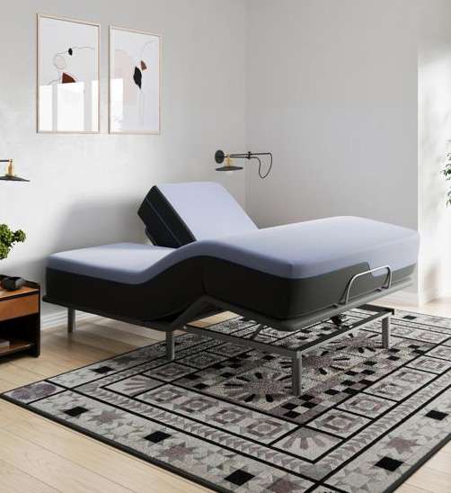 Legends Furniture - Bridgevine Home 12 inch Flex Head Adjustable King Size Hybrid 5-Layer Memory Foam Mattress and Bed Frame Bundle - ZREM-ADJ-AHRMRF-FK veiw 1