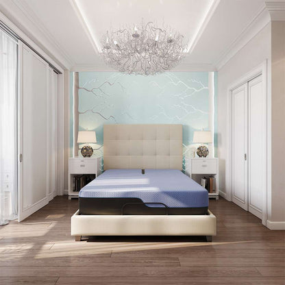Legends Furniture - Bridgevine Home 12 inch Flex Head Adjustable King Size Hybrid 5-Layer Memory Foam Mattress and Bed Frame Bundle - ZREM-ADJ-AHRMRF-FK veiw 3