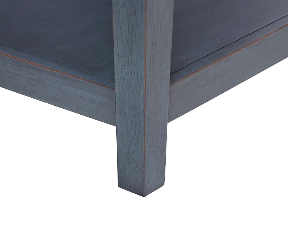 Legends Furniture - Bridgevine Home Americana 24 inch End Table, No Assembly Required, Corduroy Blue Finish - ZAMR-4100 veiw 5