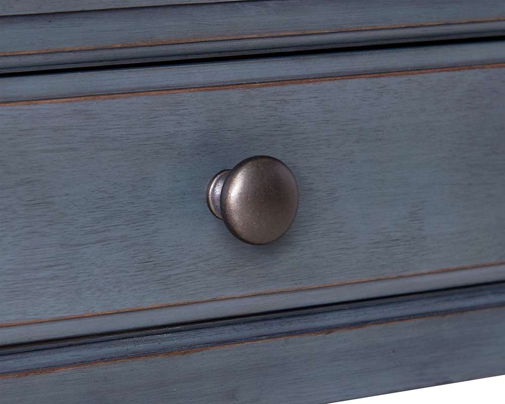 Legends Furniture - Bridgevine Home Americana 24 inch End Table, No Assembly Required, Corduroy Blue Finish - ZAMR-4100 veiw 6