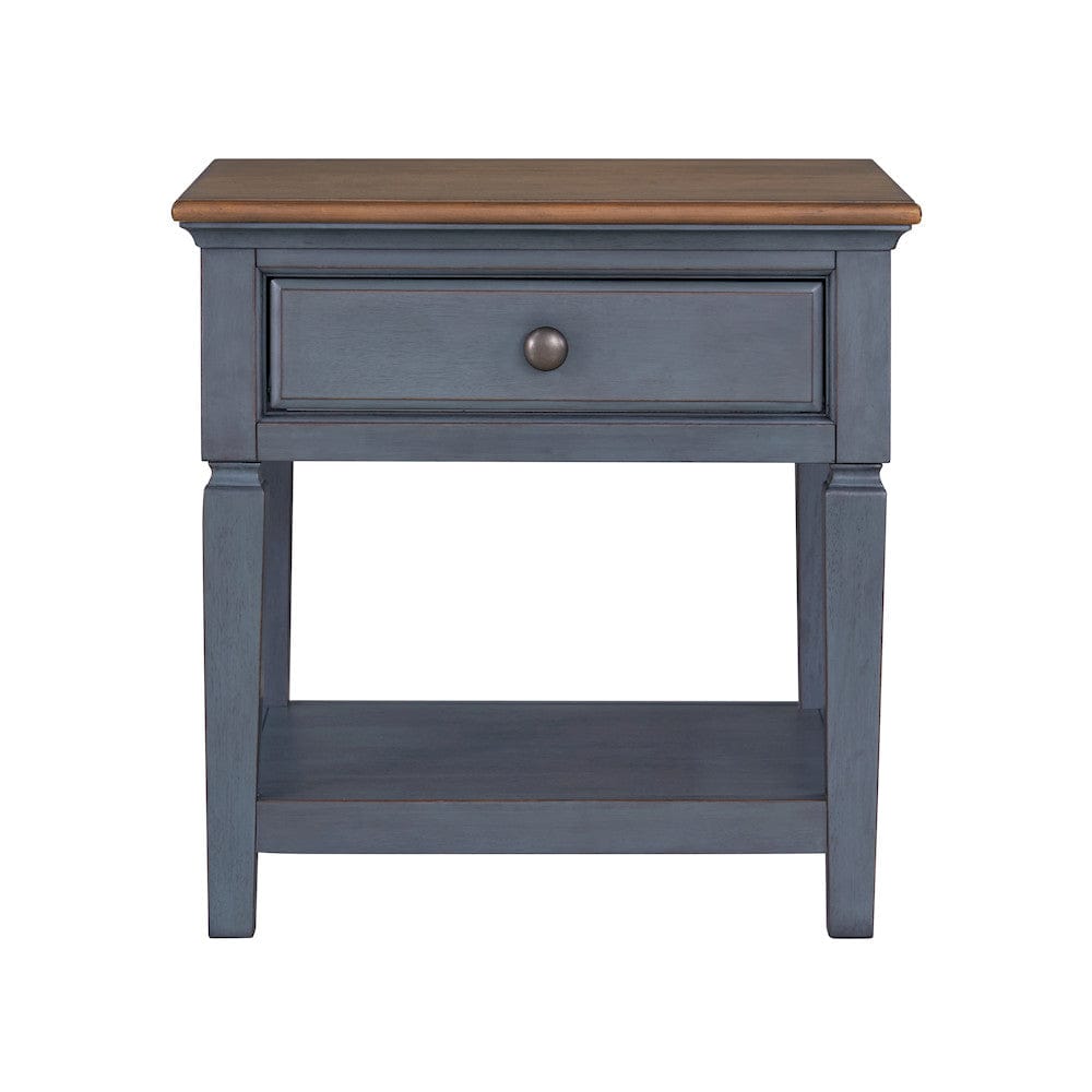 Bridgevine Home - Americana 24 inch End Table, No Assembly Required, Corduroy Blue Finish - ZAMR-4100 view 7