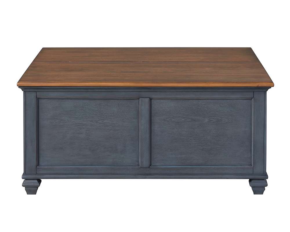 Legends Furniture - Bridgevine Home Americana 40 inch Lift-Top Coffee Table, No Assembly Required, Corduroy Blue Finish - ZAMR-4500 veiw 1
