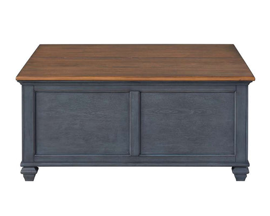 Legends Furniture - Bridgevine Home Americana 40 inch Lift-Top Coffee Table, No Assembly Required, Corduroy Blue Finish - ZAMR-4500 veiw 1