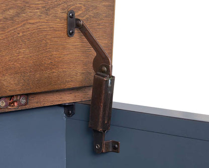 Legends Furniture - Bridgevine Home Americana 40 inch Lift-Top Coffee Table, No Assembly Required, Corduroy Blue Finish - ZAMR-4500 veiw 4