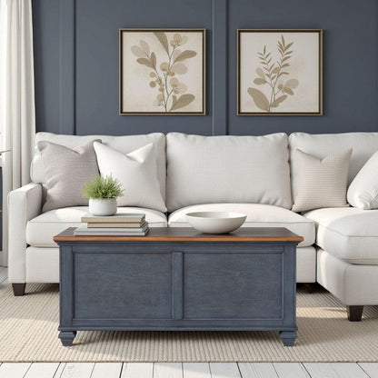 Bridgevine Home - Americana 40 inch Lift-Top Coffee Table, No Assembly Required, Corduroy Blue Finish - ZAMR-4500 view 7