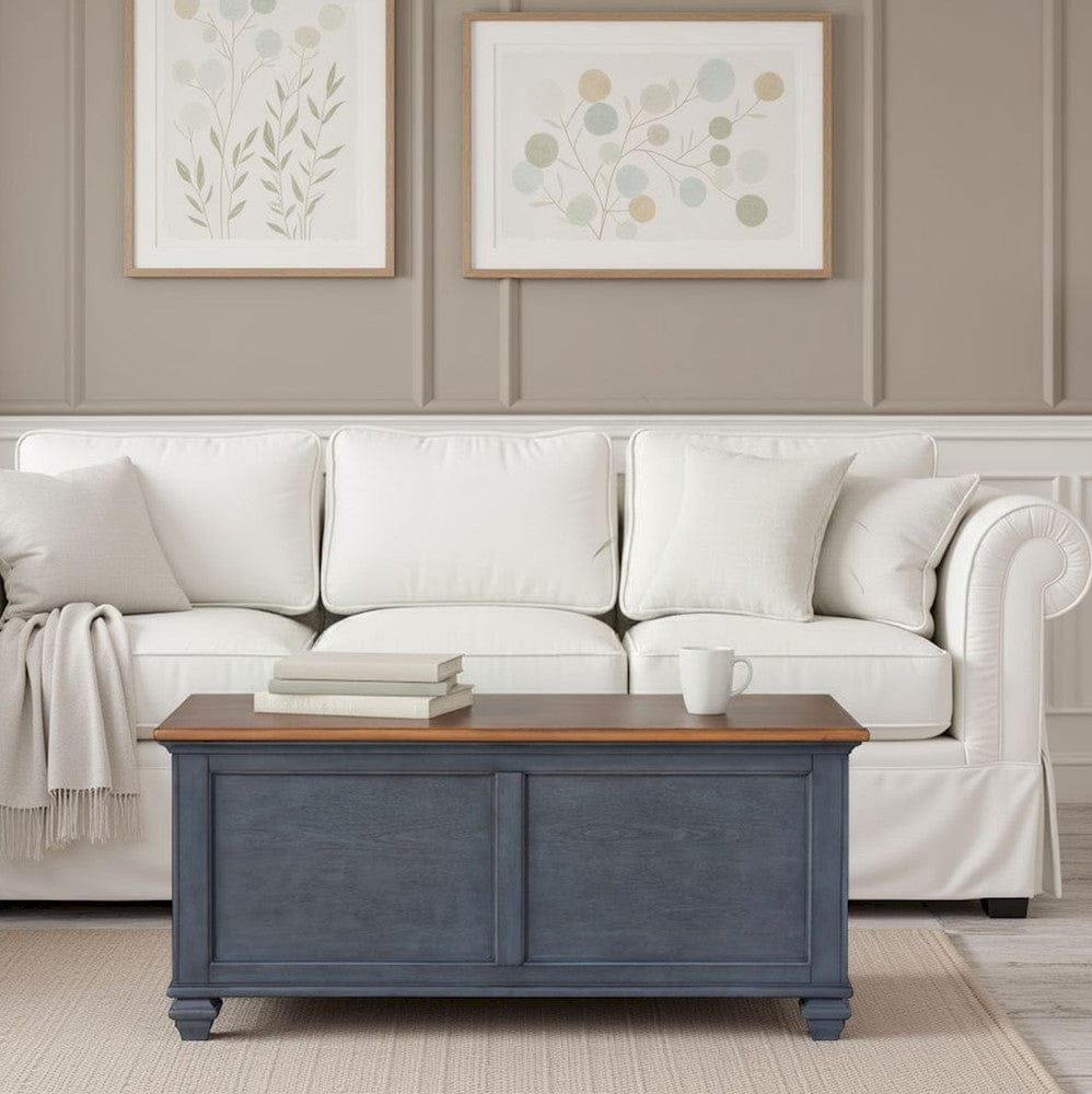 Bridgevine Home - Americana 40 inch Lift-Top Coffee Table, No Assembly Required, Corduroy Blue Finish - ZAMR-4500 view 8
