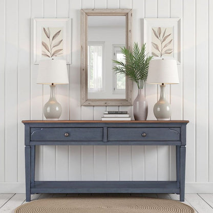 Bridgevine Home - Americana 60 inch Sofa Table, No Assembly Required, Corduroy Blue Finish - ZAMR-4300 view 7