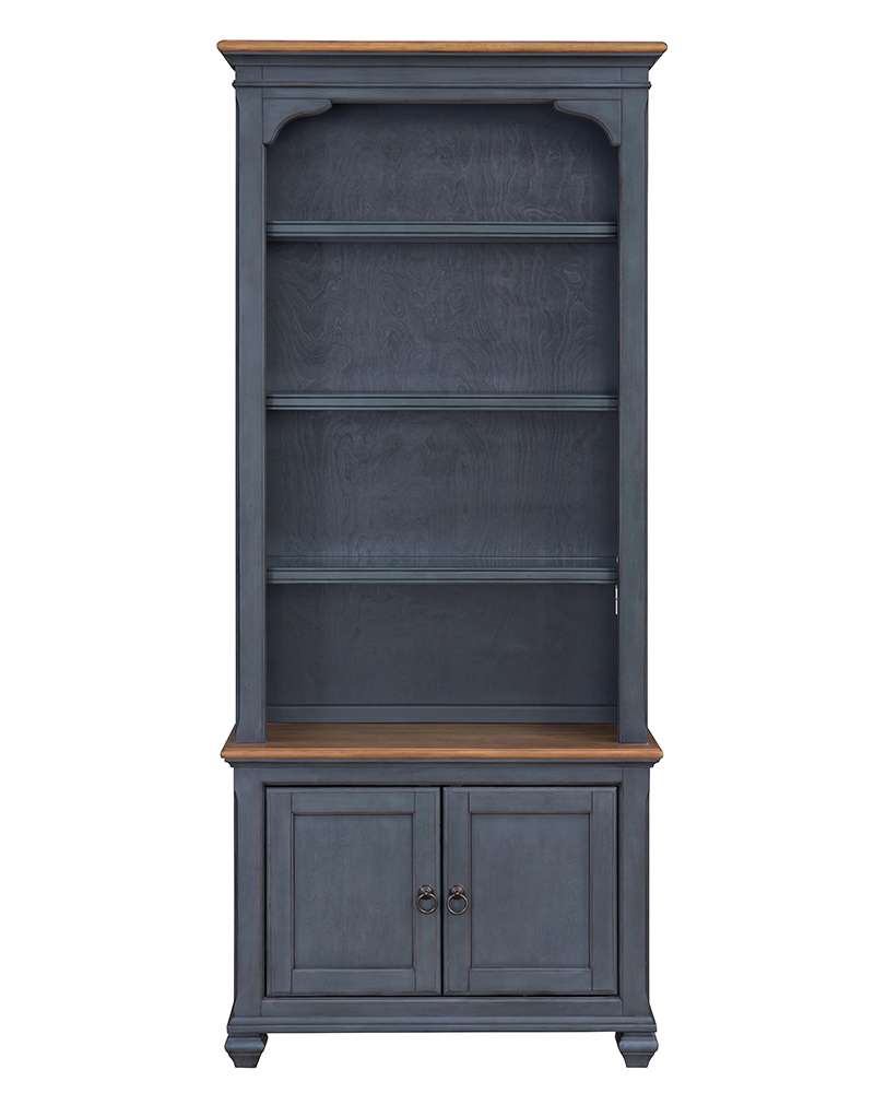 Legends Furniture - Bridgevine Home Americana 79 inch Universal Pier Bookcase, No Assembly Required, Corduroy Blue Finish - ZAMR-3000 veiw 1