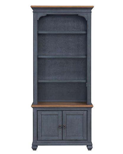Legends Furniture - Bridgevine Home Americana 79 inch Universal Pier Bookcase, No Assembly Required, Corduroy Blue Finish - ZAMR-3000 veiw 1