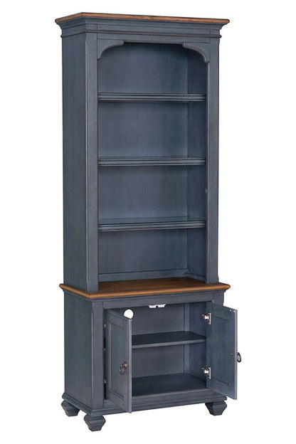 Legends Furniture - Bridgevine Home Americana 79 inch Universal Pier Bookcase, No Assembly Required, Corduroy Blue Finish - ZAMR-3000 veiw 5