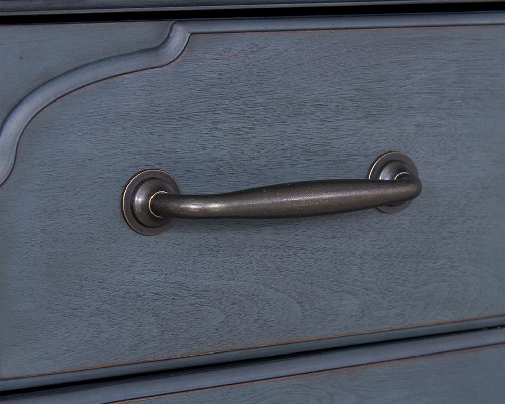 Legends Furniture - Bridgevine Home Americana 84 in TV Stand for TVs up to 90 inches, No Assembly Required, Corduroy Blue Finish - ZAMR-1784 veiw 5