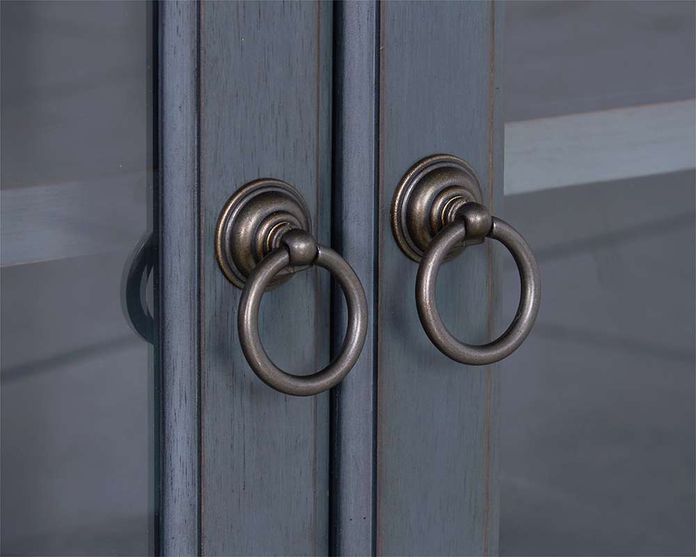 Legends Furniture - Bridgevine Home Americana 84 in TV Stand for TVs up to 90 inches, No Assembly Required, Corduroy Blue Finish - ZAMR-1784 veiw 7