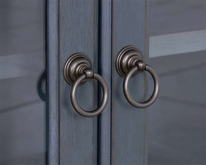 Legends Furniture - Bridgevine Home Americana 84 in TV Stand for TVs up to 90 inches, No Assembly Required, Corduroy Blue Finish - ZAMR-1784 veiw 7