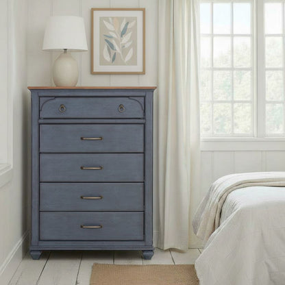 Legends Furniture - Bridgevine Home Americana Chest, No Assembly Required, Corduroy Blue Finish - ZAMR-7016 view 7
