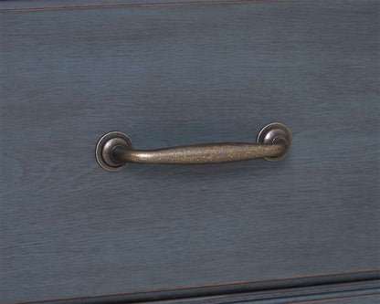 Legends Furniture - Bridgevine Home Americana King Size Sleigh Bed, Corduroy Blue Finish - ZAMR-7000KG view 5