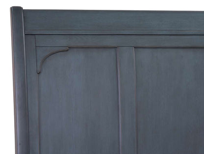Legends Furniture - Bridgevine Home Americana Queen Size Sleigh Bed, Corduroy Blue Finish - ZAMR-7000QG view 3