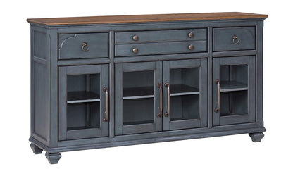 Legends Furniture - Bridgevine Home Americana Server, Corduroy Blue Finish - ZAMR-8200 view 1