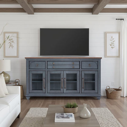 Legends Furniture - Bridgevine Home Americana Server, Corduroy Blue Finish - ZAMR-8200 view 7