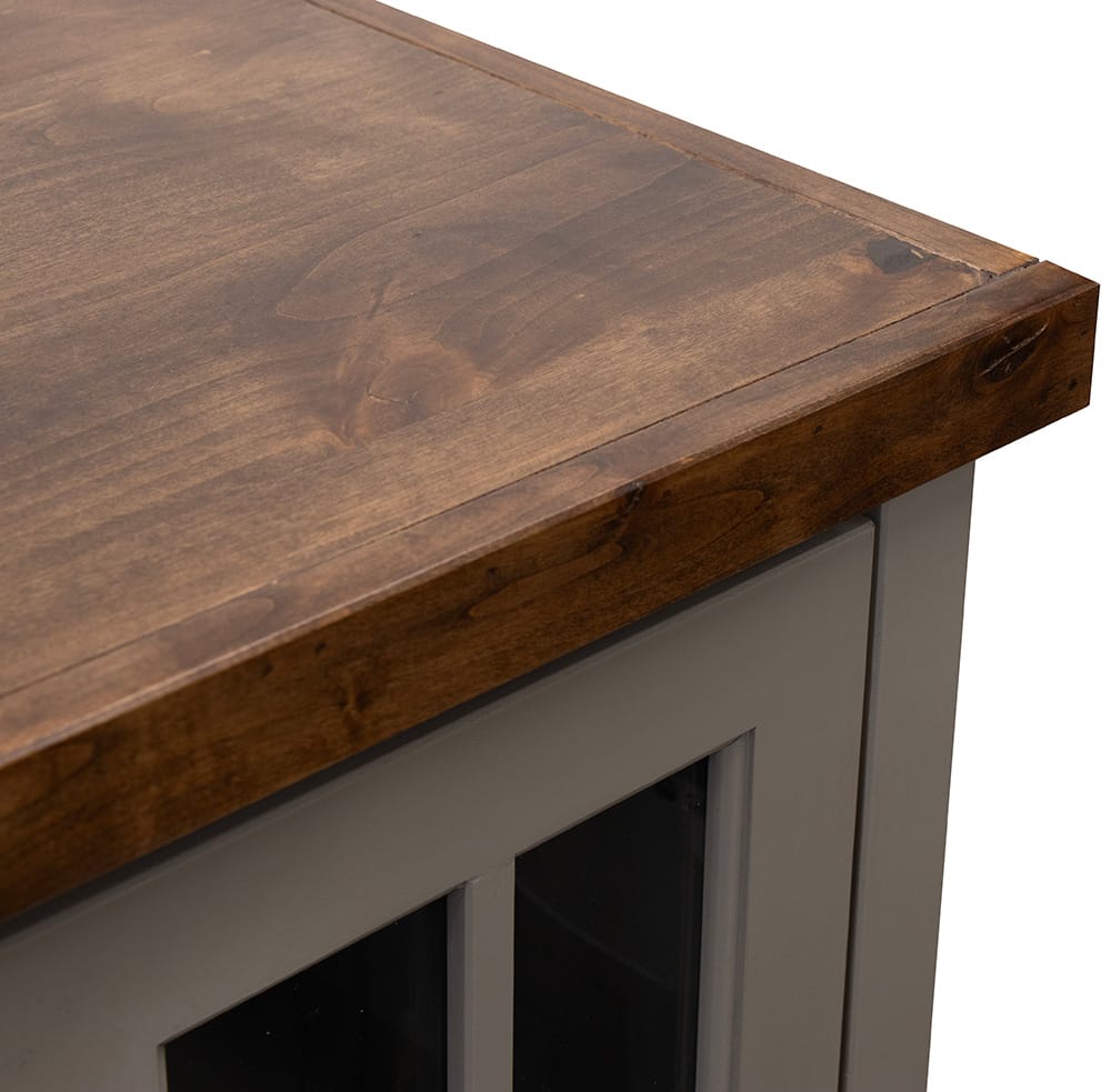 Legends Furniture - Bridgevine Home Avalon 97 inch Fireplace TV Stand Console for TVs up to 100 inc, Sandstone and Whiskey Finish - AN5410E.SSW view 4