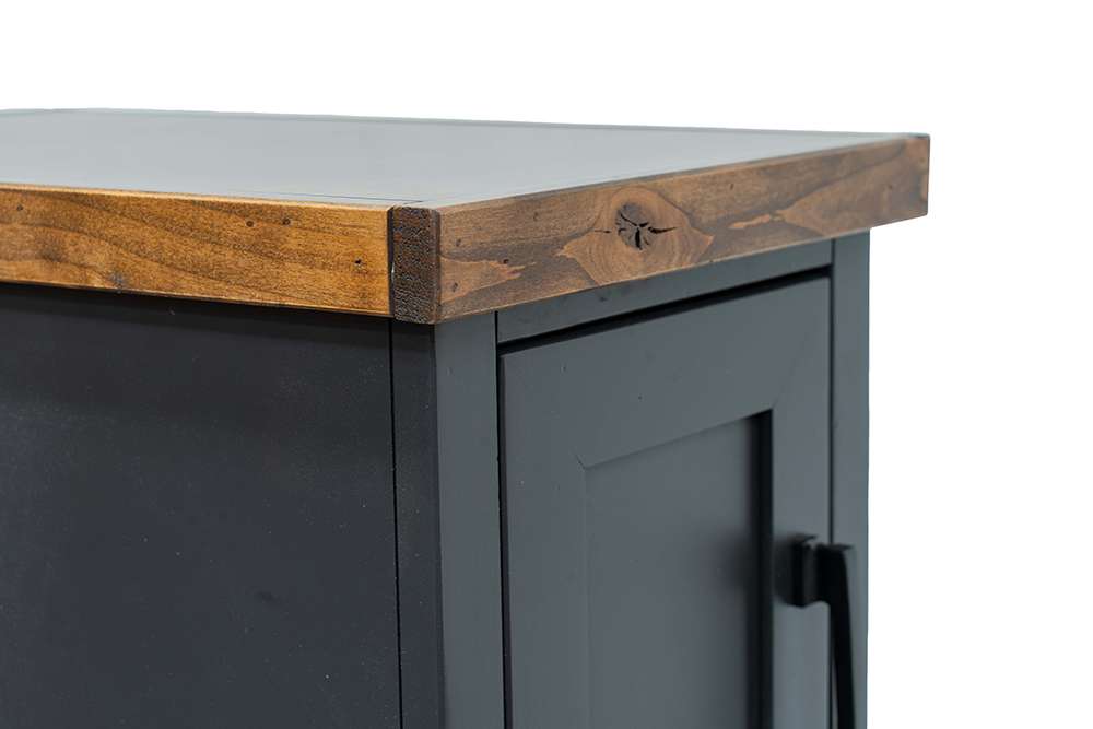 Legends Furniture - Bridgevine Home Essex 14 inch Chairside Table, No Assembly Required, Black and Whiskey Finish - ES4520.SWK veiw 6