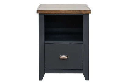 Legends Furniture - Bridgevine Home Essex 22 inch 1-drawer file, No Assembly Required, Black and Whiskey Finish - ES6805.SWK veiw 6