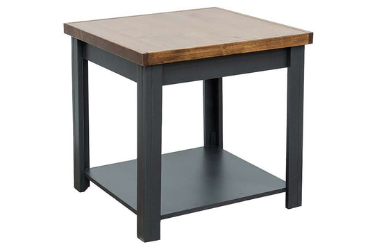 Legends Furniture - Bridgevine Home Essex 24 inch Side Table, No Assembly Required, Black and Whiskey Finish - ES4110.SWK veiw 1