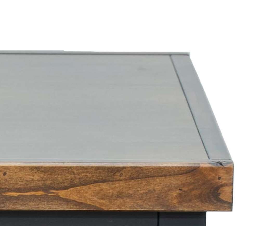 Legends Furniture - Bridgevine Home Essex 24 inch Side Table, No Assembly Required, Black and Whiskey Finish - ES4110.SWK veiw 4