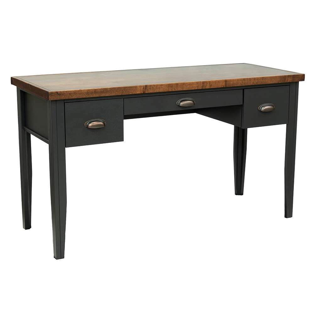 Legends Furniture - Bridgevine Home Essex 53 inch Writing Desk, No Assembly Required,  Black and Whiskey Finish - ES6210.SWK veiw 1