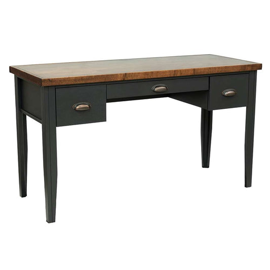 Legends Furniture - Bridgevine Home Essex 53 inch Writing Desk, No Assembly Required,  Black and Whiskey Finish - ES6210.SWK veiw 1