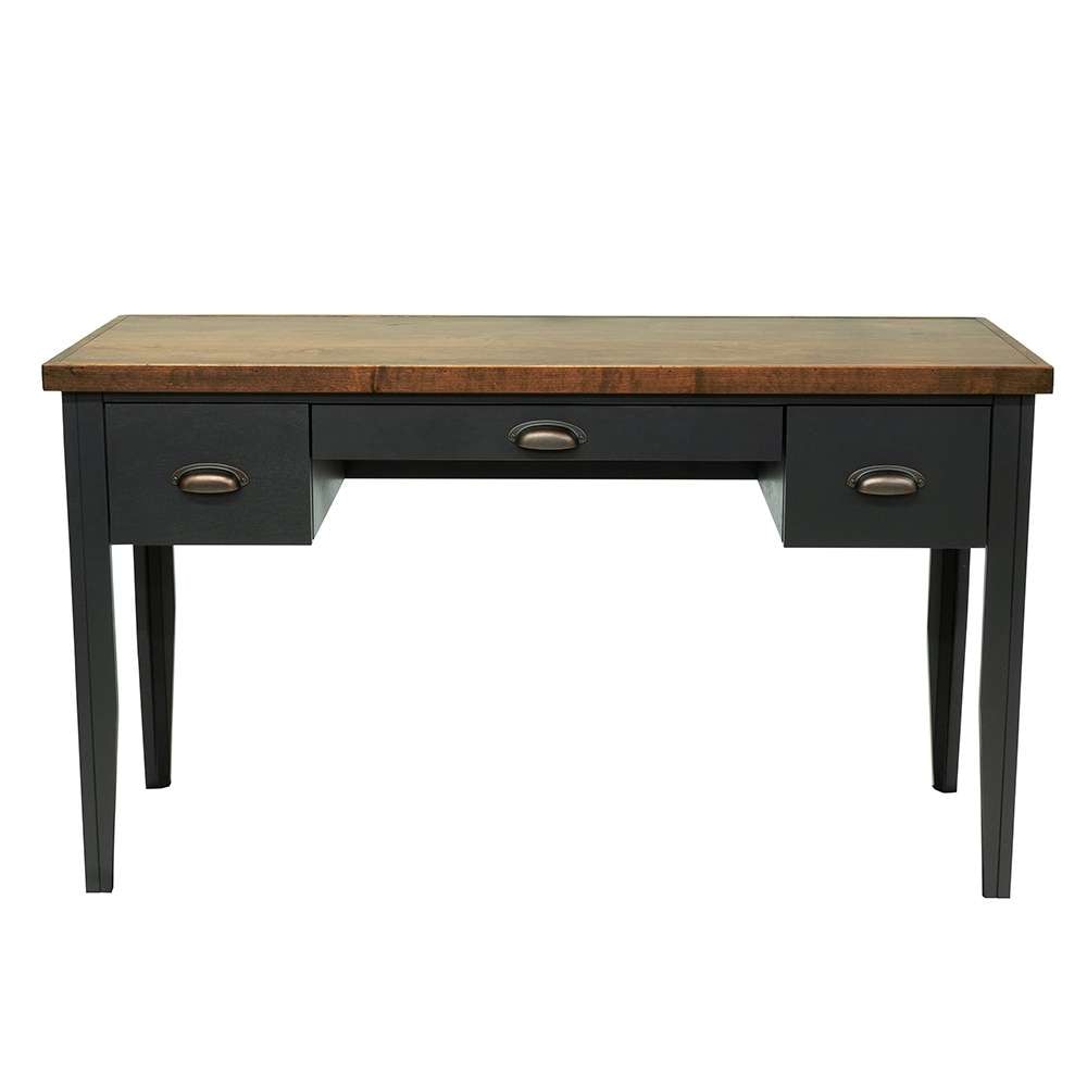 Legends Furniture - Bridgevine Home Essex 53 inch Writing Desk, No Assembly Required,  Black and Whiskey Finish - ES6210.SWK veiw 2