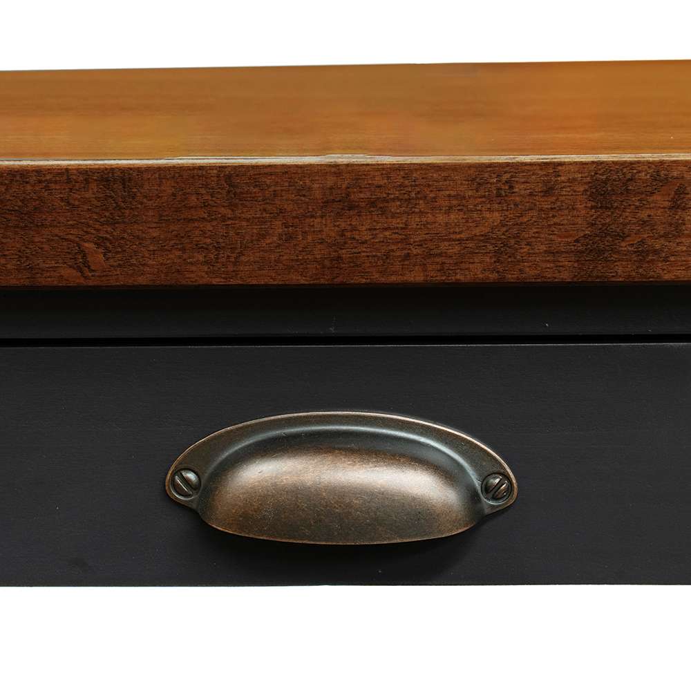 Legends Furniture - Bridgevine Home Essex 53 inch Writing Desk, No Assembly Required,  Black and Whiskey Finish - ES6210.SWK veiw 5