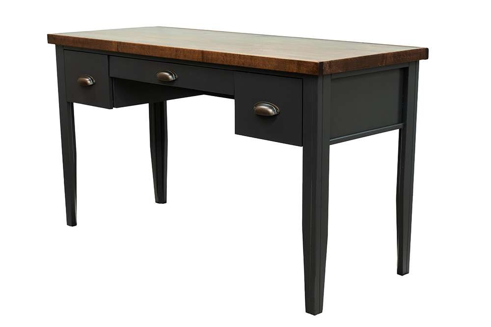 Legends Furniture - Bridgevine Home Essex 53 inch Writing Desk, No Assembly Required,  Black and Whiskey Finish - ES6210.SWK veiw 7
