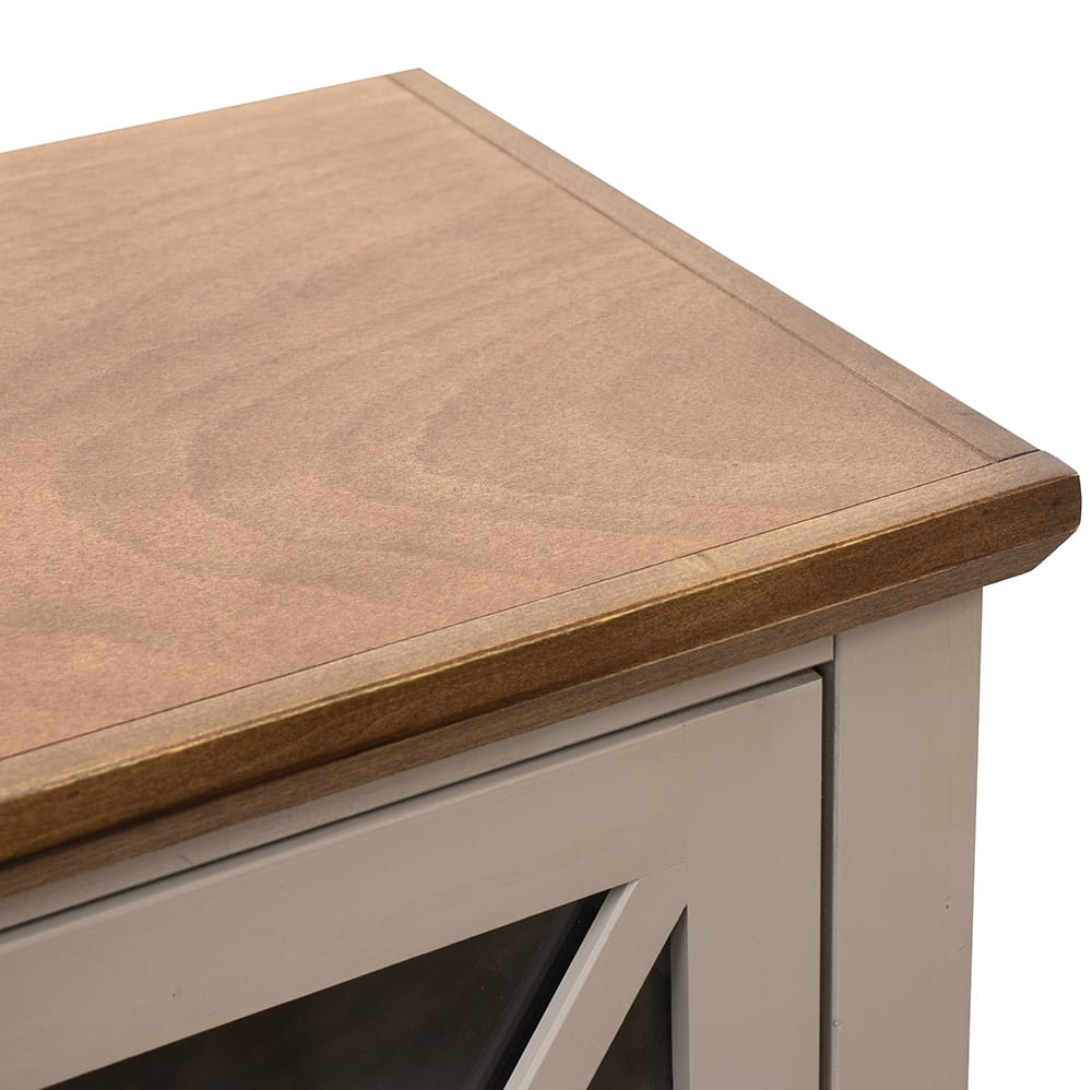 Legends Furniture - Bridgevine Home Ithaca 83 inch Fireplace TV Stand, For TVs up to 95 inc, Sandstone and Bourbon Finish - IT5410E.SBR view 4