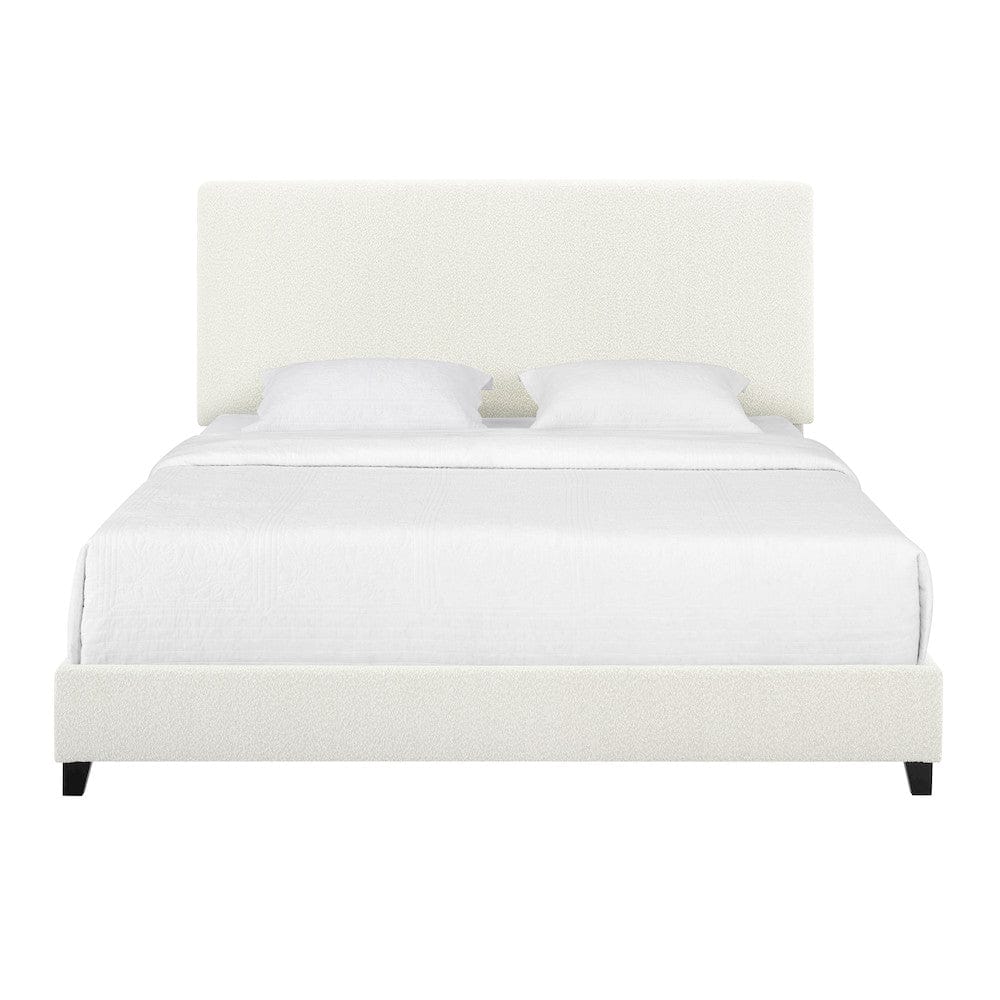 Bridgevine Home - King Size Tall Boucle Headboard Upholstered Platform Bed - ZBRD-7006KG view 5