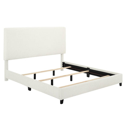 Bridgevine Home - King Size Tall Boucle Headboard Upholstered Platform Bed - ZBRD-7006KG view 6