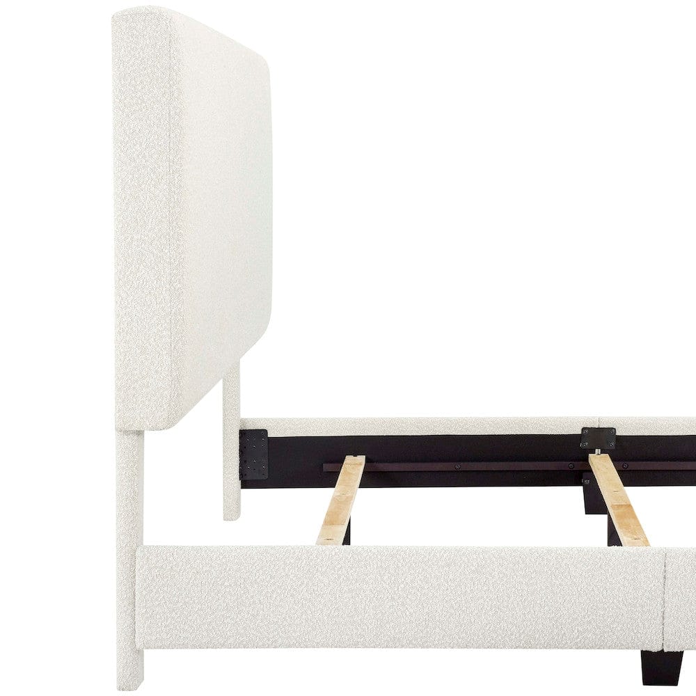 Bridgevine Home - King Size Tall Boucle Headboard Upholstered Platform Bed - ZBRD-7006KG view 7