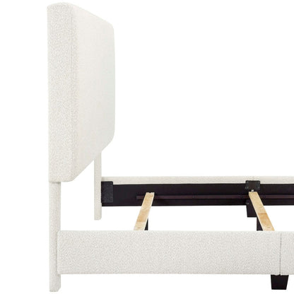 Bridgevine Home - King Size Tall Boucle Headboard Upholstered Platform Bed - ZBRD-7006KG view 7