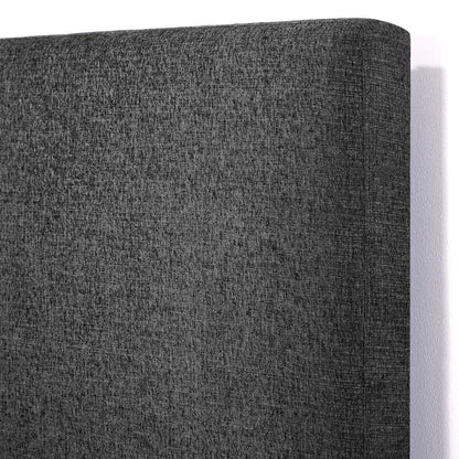 Bridgevine Home - King Size Tall Grey Headboard Upholstered Platform Bed - ZBRD-7001KG view 9