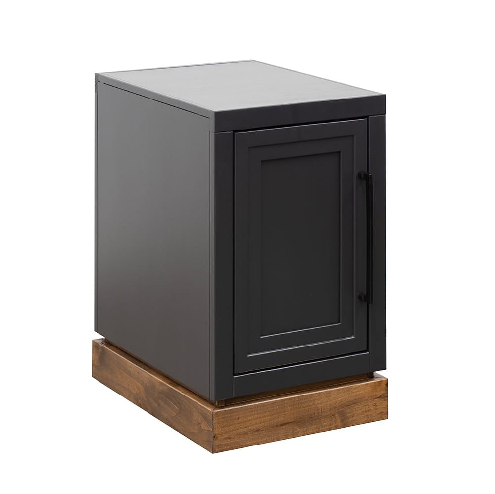 Legends Furniture - Bridgevine Home Nora 15 inch Chairside Table, Black and Whiskey Finish - NO4520E.SWK view 1