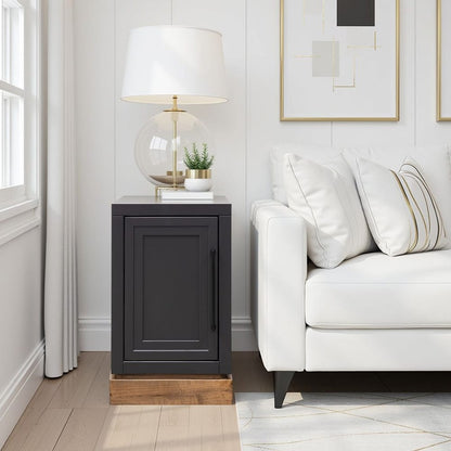 Legends Furniture - Bridgevine Home Nora 15 inch Chairside Table, Black and Whiskey Finish - NO4520E.SWK view 6