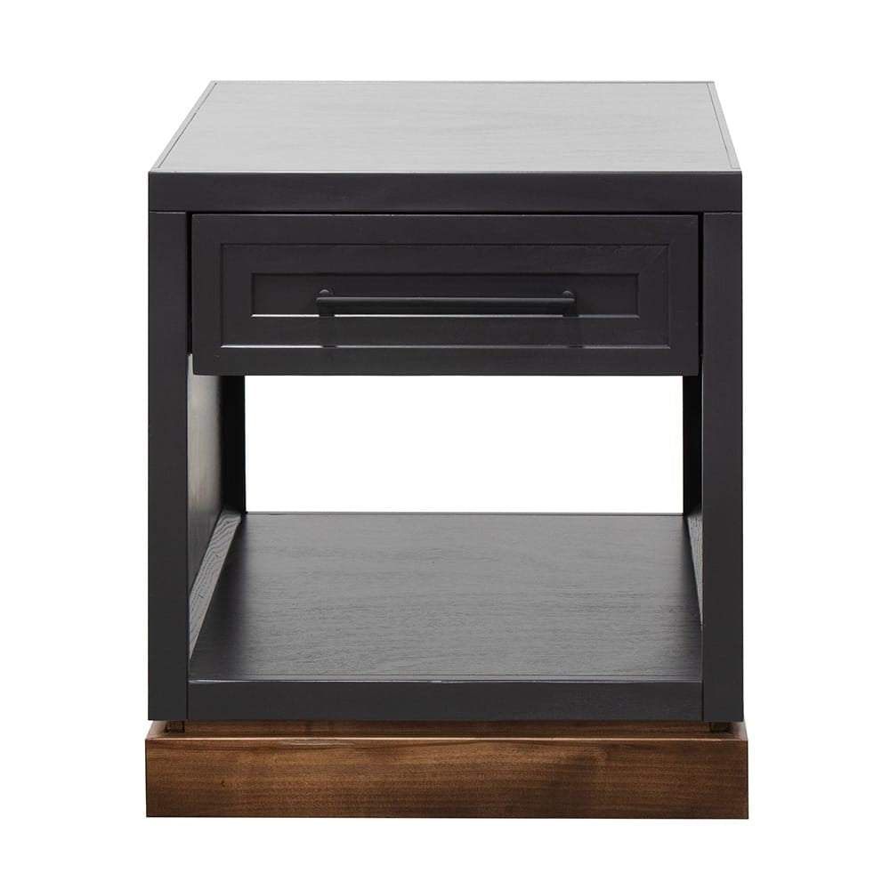 Legends Furniture - Bridgevine Home Nora 22 inch End Table, Black and Whiskey Finish - NO4110E.SWK view 1