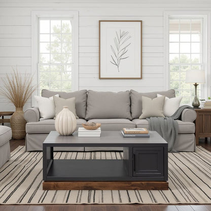 Legends Furniture - Bridgevine Home Nora 48 inch Coffee Table, Black and Whiskey Finish - NO4210E.SWK view 5