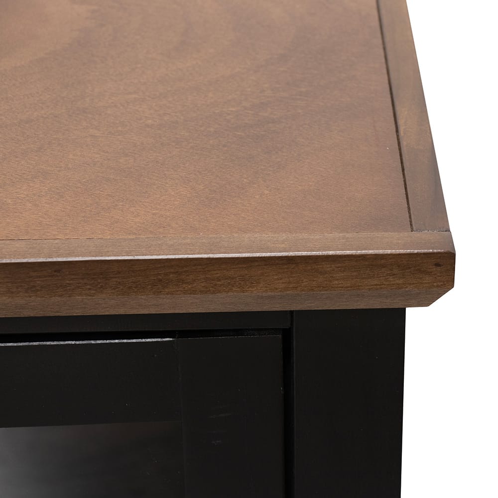 Legends Furniture - Bridgevine Home Providence 66 inch Fireplace TV Stand, For TVs up to 80 inc, Black and Bourbon Finish - PD5210E.BNB view 4